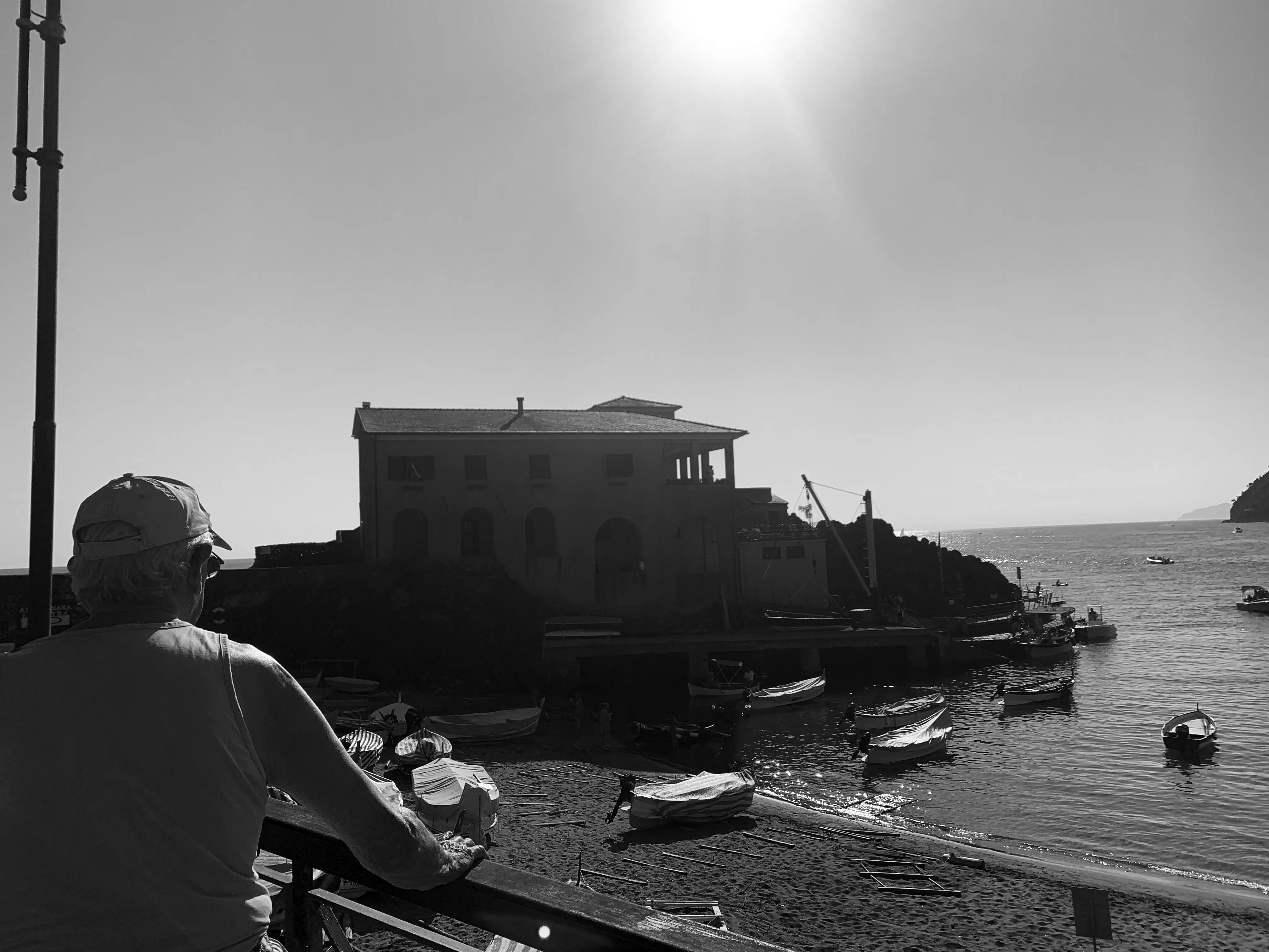 levanto view photography in black and white